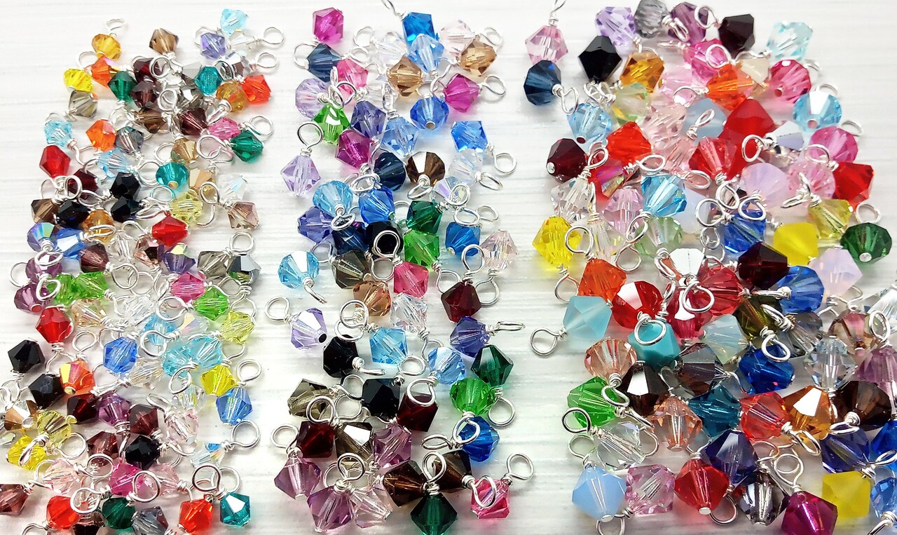 Crystal charms wholesale discount